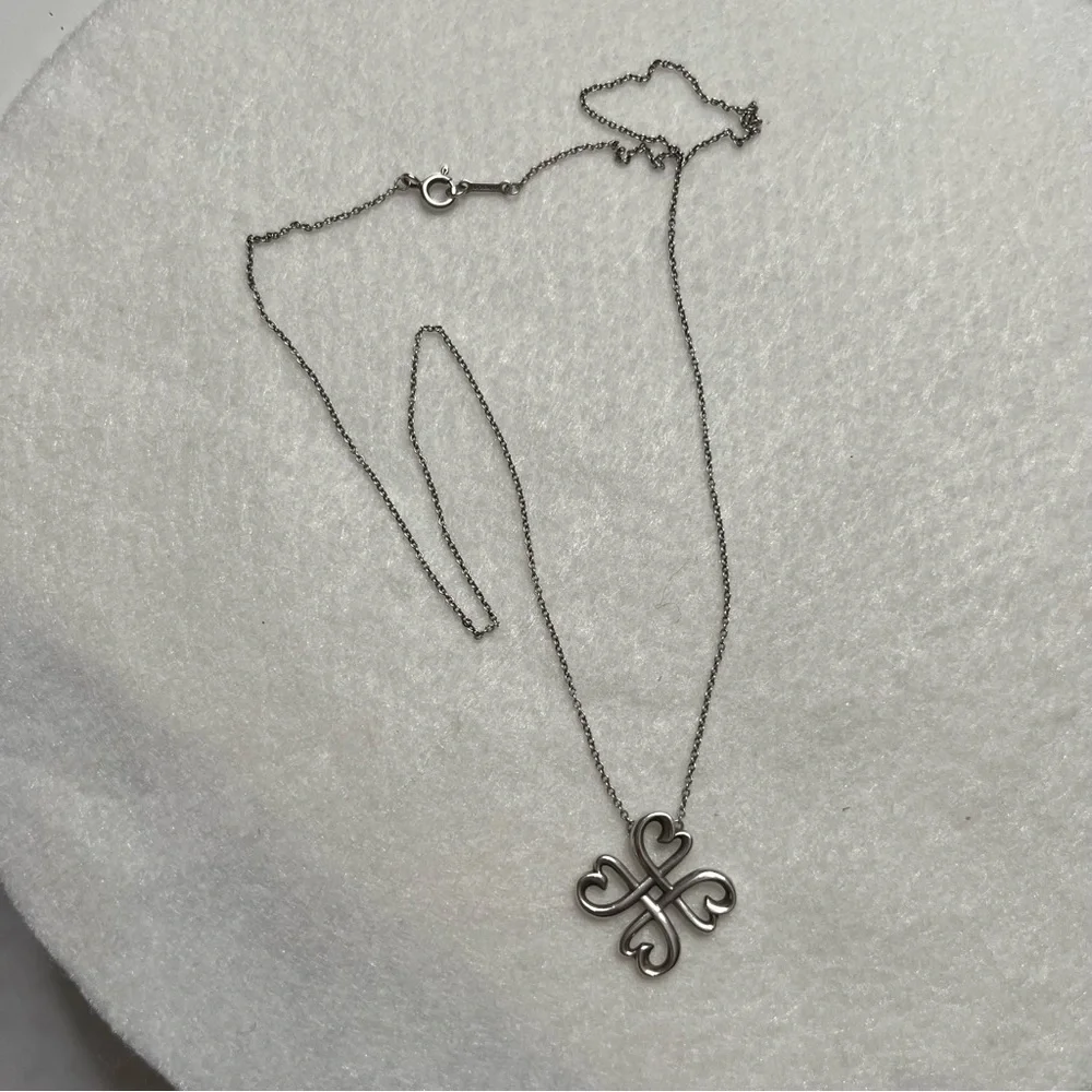 Tiffany & Co. Paloma Picasso Loving Heart Sterling Silver Necklace Gift - Picture 3 of 7